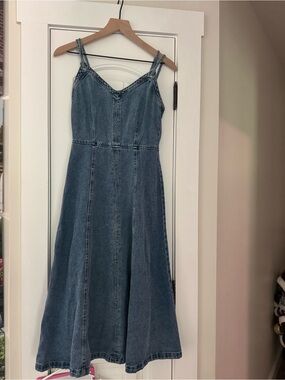 Steve Madden Blue Denim Midi Dress
